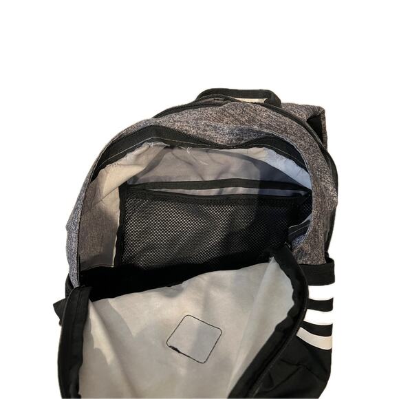 Adidas Black Gray Computer Backpack w Padded Sleeve - Picture 3 of 4